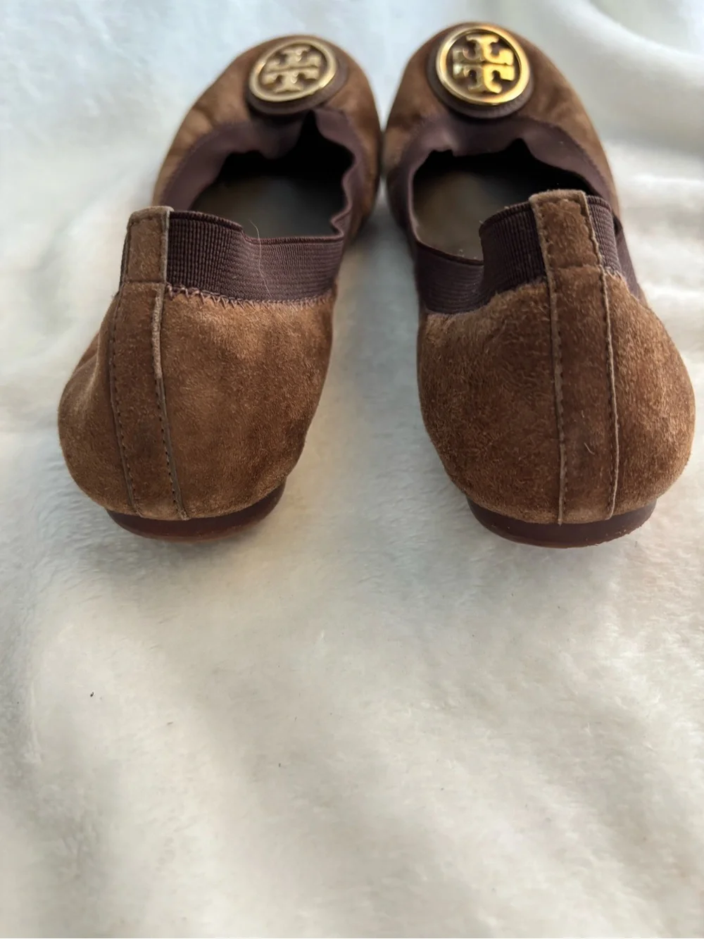 Tory Burch Caroline Ballet Flat Size 6.5M Brown